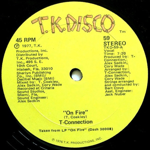 T-Connection - On Fire / Disco Magic (12")