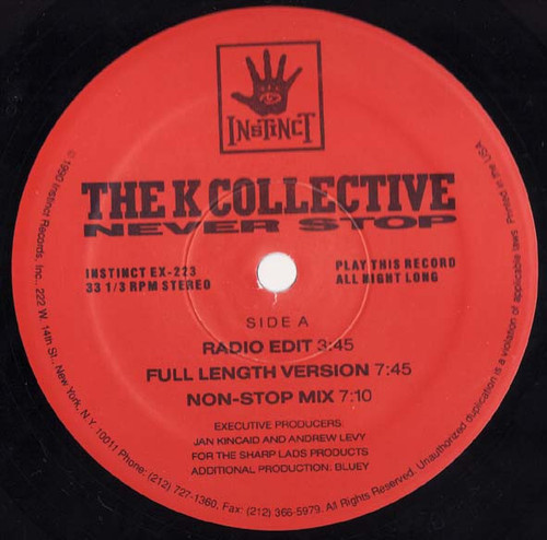 The K-Collective* - Never Stop (12")