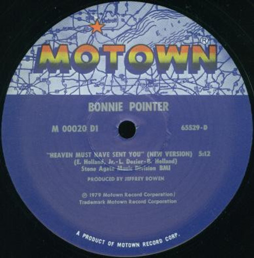 Bonnie Pointer - Heaven Must Have Sent You - Motown - M 00020 D1 - 12" 785963184