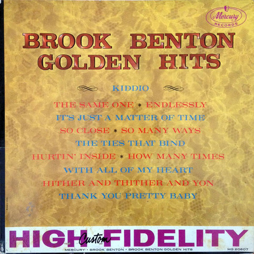Brook Benton - Golden Hits (LP, Comp, Mono)