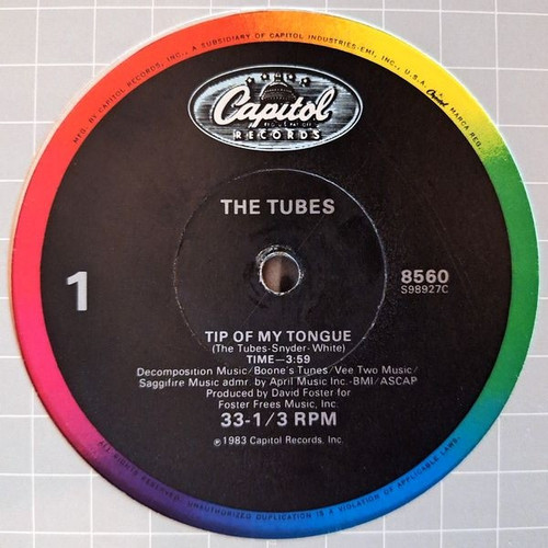 The Tubes - Tip Of My Tongue (12", Single)