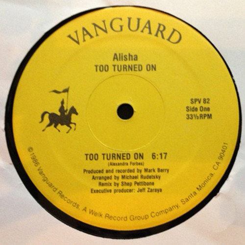 Alisha - Too Turned On - Vanguard - SPV 82 - 12" 791243704