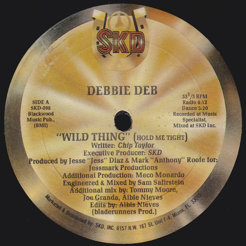Debbie Deb - Wild Thing (Hold Me Tight) (12")