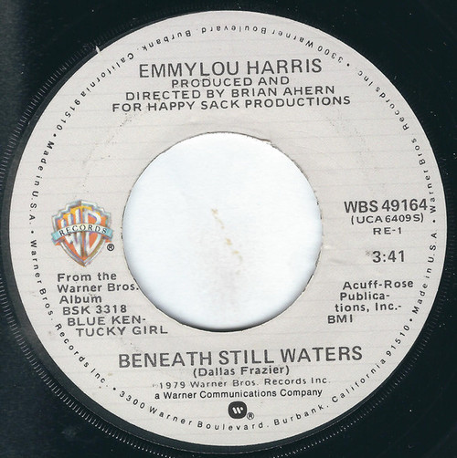 Emmylou Harris - Beneath Still Waters / Till I Gain Control Again - Warner Bros. Records - WBS 49164 - 7", Single, Jac 794678442