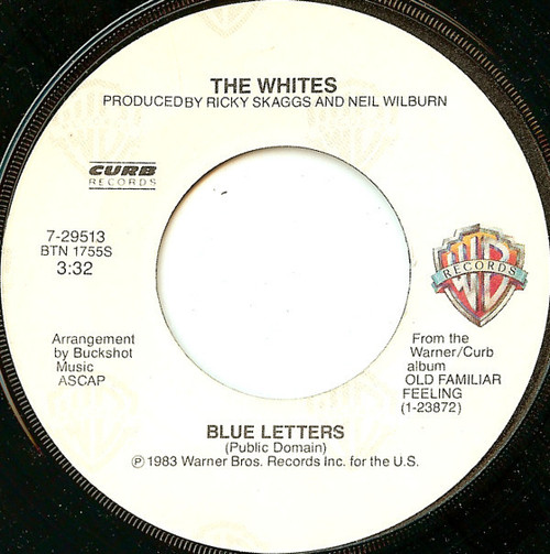 The Whites - Blue Letters / When The New Wears Off Our Love (7")