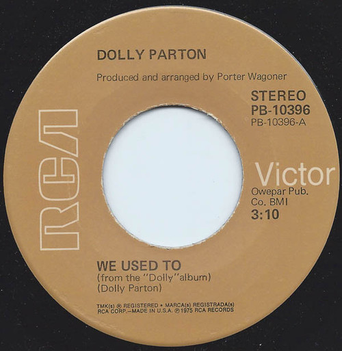 Dolly Parton - We Used To (7", Single)