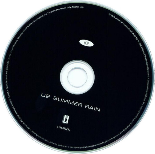 U2 - Summer Rain (CD, Ltd, Promo)