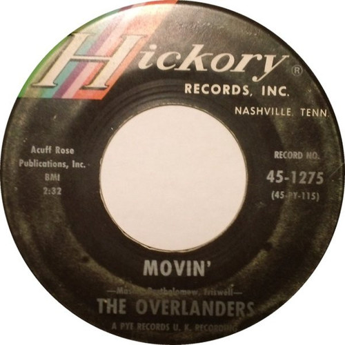 The Overlanders - Movin' (7", Single)