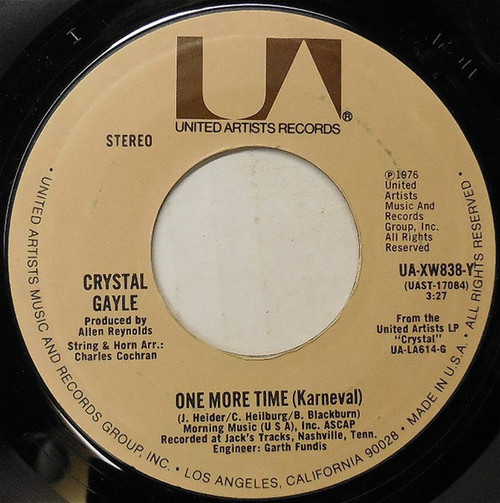 Crystal Gayle - One More Time (7", Single)