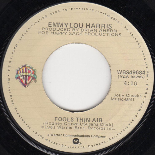 Emmylou Harris - Mister Sandman / Fools Thin Air (7", Single, Jac)