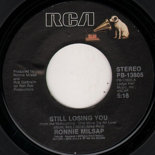 Ronnie Milsap - Still Losing You - RCA - PB-13805 - 7", Single, Styrene, Ind 797459426