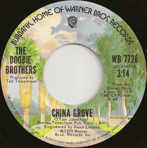 The Doobie Brothers - China Grove  (7", Single, Ter)