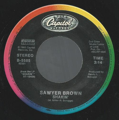 Sawyer Brown - Shakin' (7", Single)