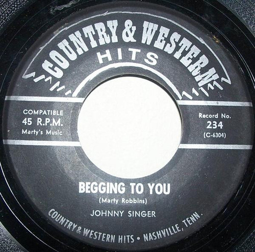 Johnny Singer / The Music City Singers - Begging To You / Mockin' Bird Hill (7")