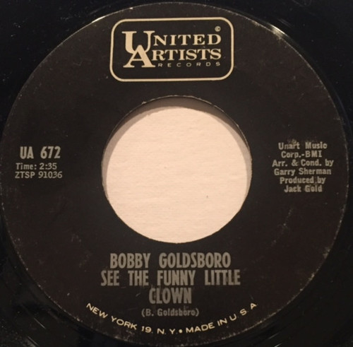 Bobby Goldsboro - See The Funny Little Clown (7", Single, Mono, Styrene)