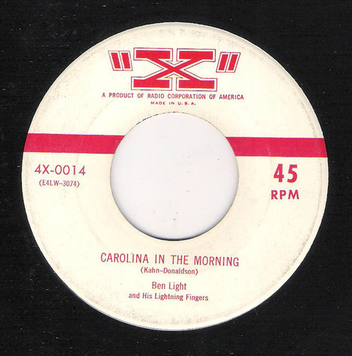 Ben Light - Carolina In The Morning / Back Home Again In Indiana (7")