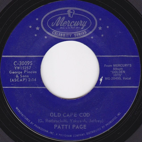 Patti Page - Old Cape Cod (7", Single)
