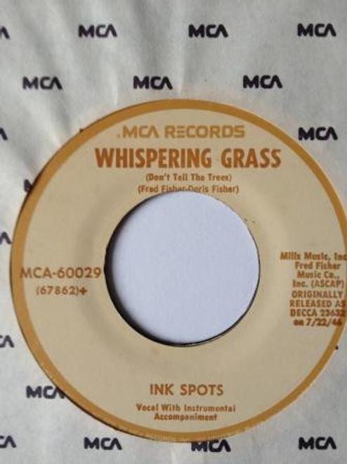 Ink Spots* - Whispering Grass / If I Didn't Care (7", RE)