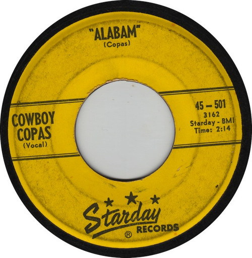 Cowboy Copas - Alabam / I Can (7", Single, Ⓡ P)