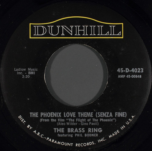 The Brass Ring Featuring Phil Bodner - The Phoenix Love Theme (Senza Fine) (7")