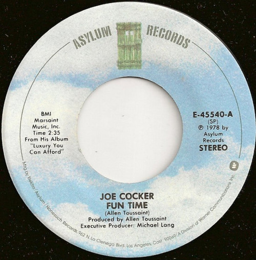 Joe Cocker - Fun Time (7", Single, SP)