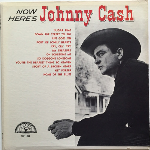 Johnny Cash - Now Here's Johnny Cash - Sun (9), Sun (9) - SLP 1255, T-90678 - LP, Album, Club 801451377