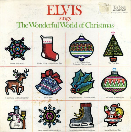 Elvis Presley - Elvis Sings The Wonderful World Of Christmas (LP, Album, RE)