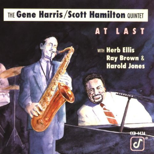 Gene Harris / Scott Hamilton - The Gene Harris / Scott Hamilton Quintet - At Last (CD, Album, RP)