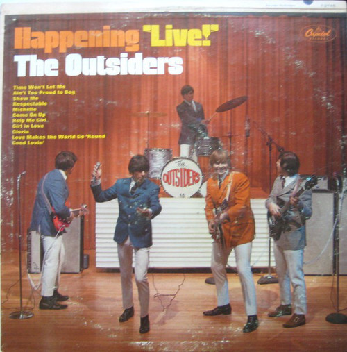 The Outsiders (4) - Happening 'Live!' (LP, Album, Mono)