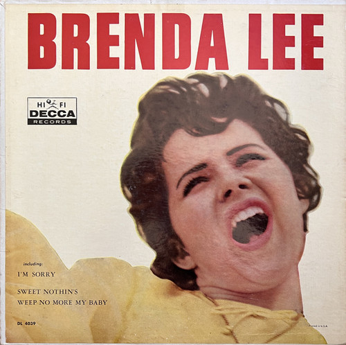 Brenda Lee - Brenda Lee (LP, Album, Mono, Pin)
