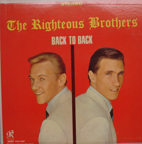 The Righteous Brothers - Back To Back (LP, Album, Club, RE)