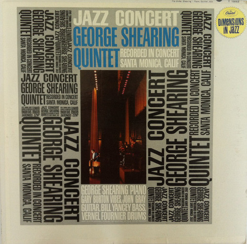 George Shearing Quintet* - Jazz Concert (LP, Album, Mono)