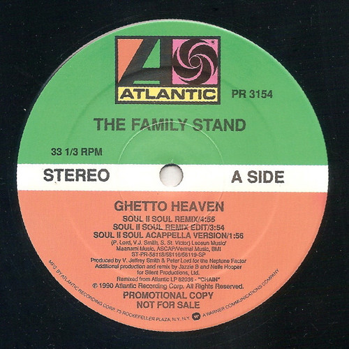 The Family Stand - Ghetto Heaven (12", Promo, SP)