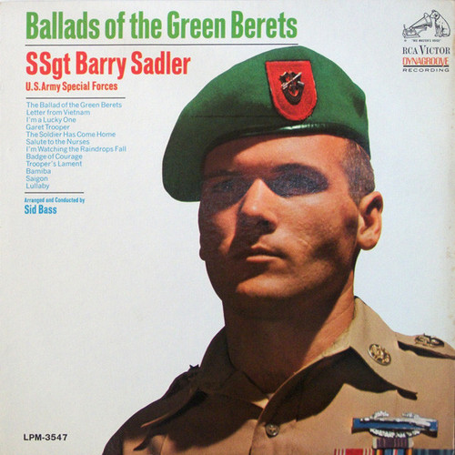 SSgt Barry Sadler* - Ballads Of The Green Berets (LP, Album, Mono, Hol)