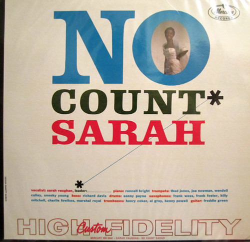 Sarah Vaughan - No Count Sarah - Mercury - MG 20441 - LP, Album, Mono 851674809