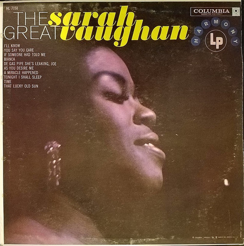 Sarah Vaughan - The Great Sarah Vaughan (LP, Comp)