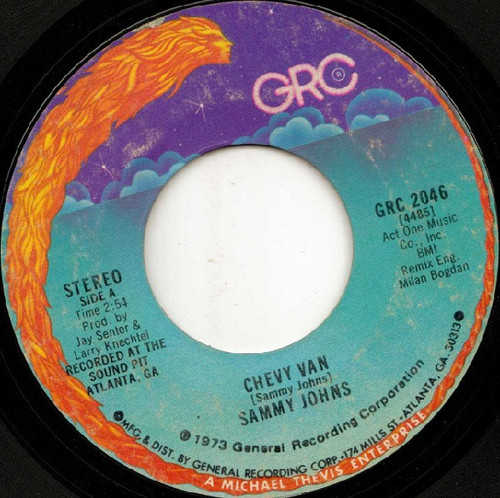 Sammy Johns - Chevy Van - GRC - GRC 2046 - 7", Single 852022532