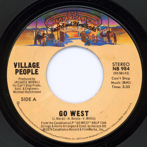 Village People - Go West - Casablanca - NB 984 - 7", Single, 19  852023087