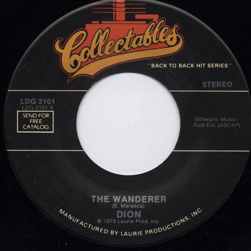 Dion (3) / Dion & The Belmonts - The Wanderer / No One Knows (7", Single, RE)