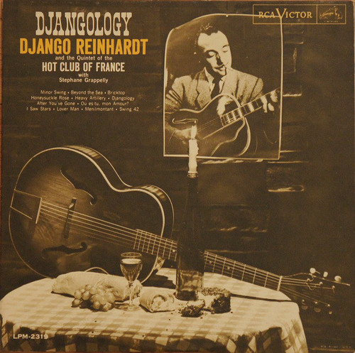 Django Reinhardt And The Quintet Of The Hot Club Of France* With Stephane Grappelly* - Djangology (LP, Album, Mono)