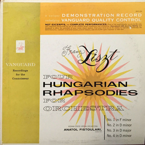 Orchester Der Wiener Staatsoper - Demonstration Record - Vanguard - SRV-108 - LP, Album 855449914