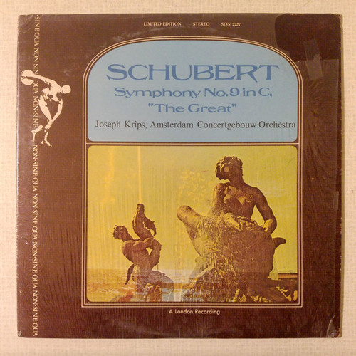 Schubert* - Josef Krips, Amsterdam Concertgebouw Orchestra* - Symphony No. 9 In C, "The Great" (LP, Album, Ltd, RE)