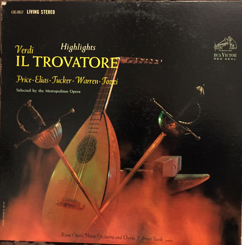 Verdi* - Rome Opera House Orchestra* And Chorus*, Arturo Basile - Il Trovatore Highlights (LP)