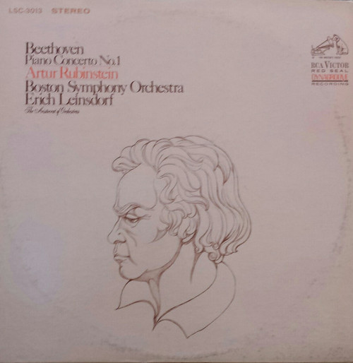 Ludwig van Beethoven, Arthur Rubinstein, Boston Symphony Orchestra, Erich Leinsdorf - Piano Concerto No. 1 - RCA Victor Red Seal - LSC-3013 - LP, Album, RP 860012299