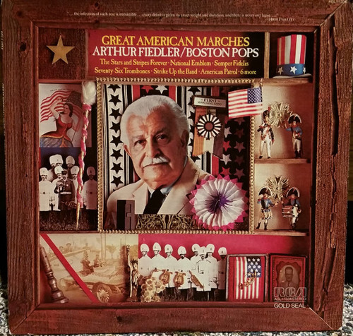 Arthur Fiedler / Boston Pops* - Great American Marches (LP, Comp, RE, RM)