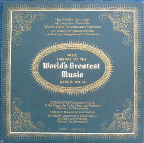 Tchaikovsky*, Berlioz*, Brahms* - Basic Library Of The World's Greatest Music - Album No. 14 (LP + Box)