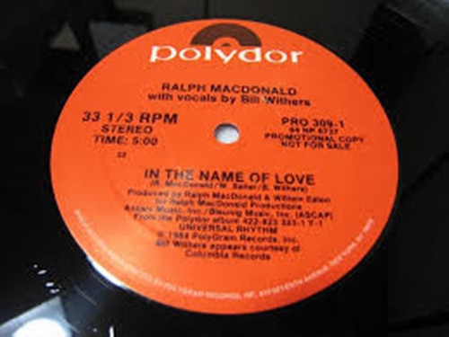 Ralph MacDonald - In The Name Of Love (12", Promo)