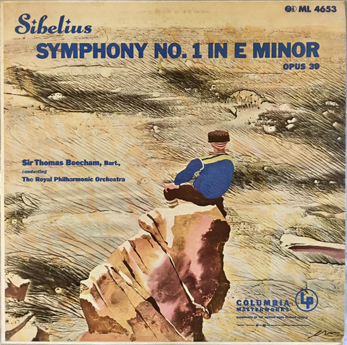 Sibelius* / The Royal Philharmonic Orchestra, Sir Thomas Beecham - Symphony No. 1 In E Minor, Opus 39 (LP, Mono, RE)