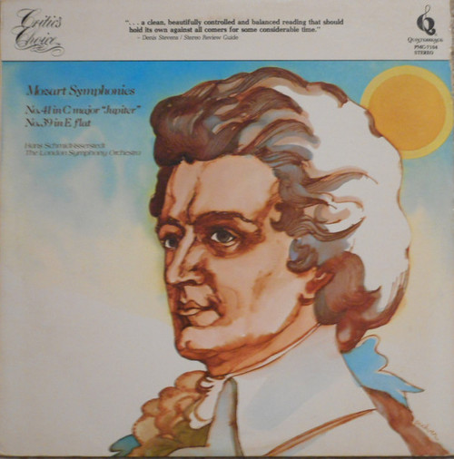 Mozart*, Hans Schmidt-Isserstedt And The London Symphony Orchestra - Symphonies No. 41 In C Major "Jupiter" - No. 39 In E Flat (LP)
