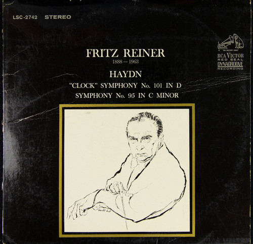 Haydn* - Fritz Reiner - "Clock" Symphony No. 101 In D / Symphony No. 95 In C Minor (LP, Album, Whi)